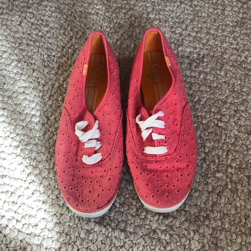 Keds Champion Coral Eyelet Oxford Sneakers Women’s Size 6.5